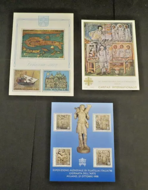 Vatican - Lot 3 Bf  Mnh** - 9 Enveloppes - 1 Aerogramme - Qualite - Belle Cote 2