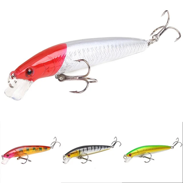 Lot De 6 Leurres Crankbait 4cm/3.5g – Appâts Pour Bar, Perche, Truite… Pêche En Eau Douce Ou Mer (Neuf)