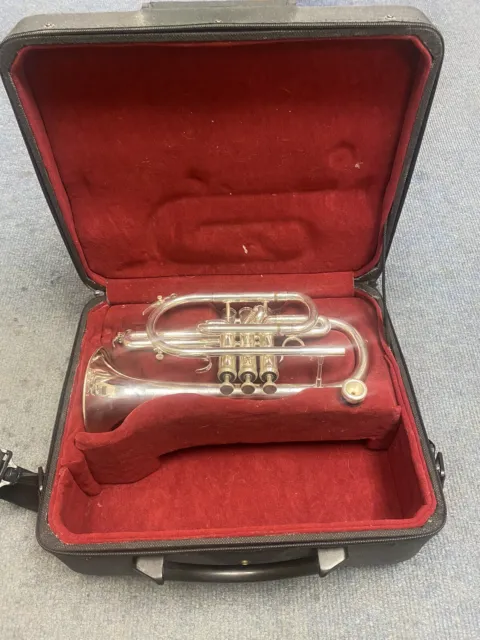 Besson BE1020 Silver Plated Cornet. (read Description)