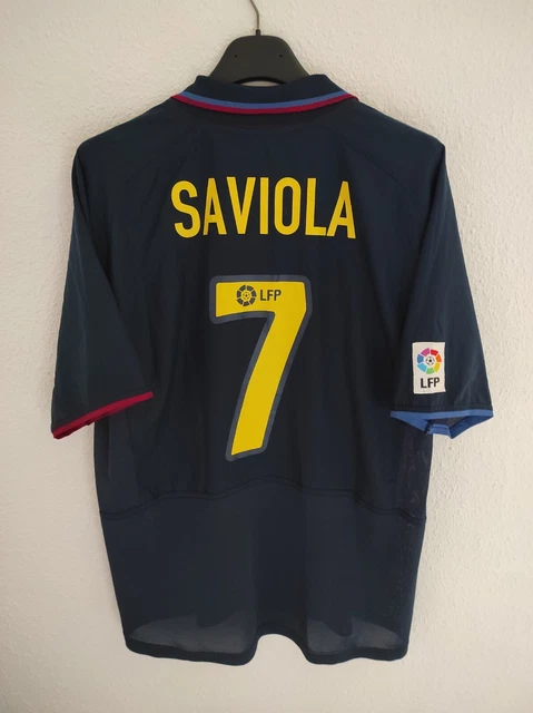 CAMISETA MAGLIA SHIRT BARCELONA Nike away 7 SAVIOLA Season 2002