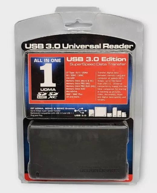 Delkin Devices USB 3.0 Universal Memory Card Reader #DDREADER-42