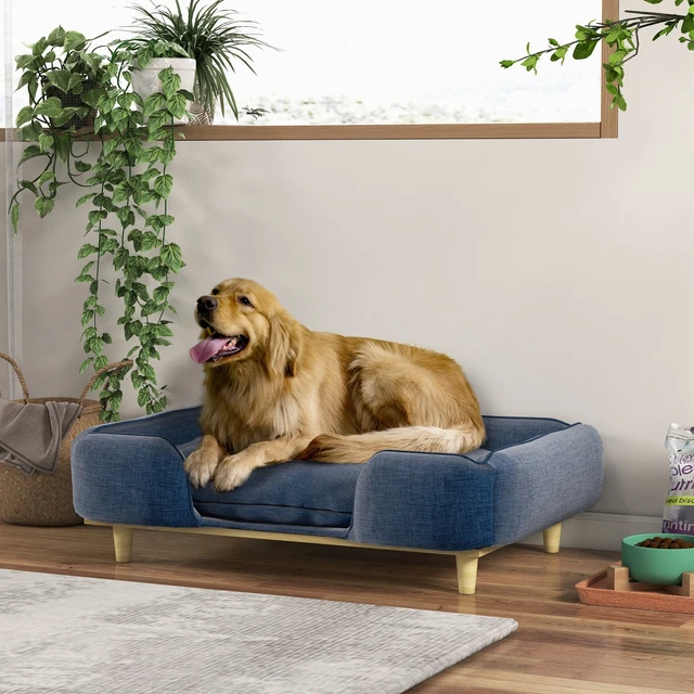 Produktbild von PawHut Hundesofa Für Mittelgroße Hunde, Hundebett Mit Abnehmbarem Und