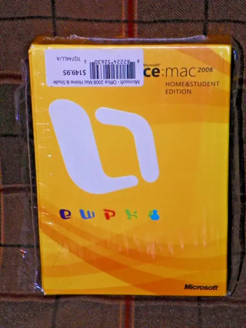 Microsoft Office Mac 2008 Home & Student Edition - Comes with 3 Product Keys