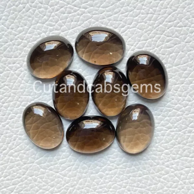 Smoky Quartz Oval Cabochon Loose Gemstone Oval Smoky Quartz,  8*6 MM to 20*15 MM