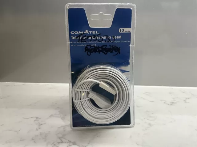 Commtel TE03550 Telephone Extension Lead 10 Meter - Item Code 41523110