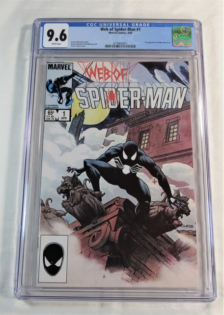WEB of SPIDER-MAN #1 ~~  CGC 9.6  ~~  Premiere issue!  ~~  from 1985!       😁