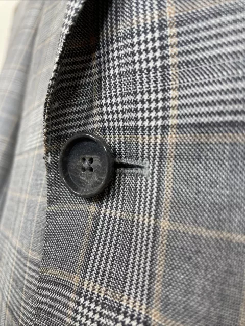 Recent Hugo Boss James4 Silk Wool Plaid Sport Coat 44R Italy (t6) 2