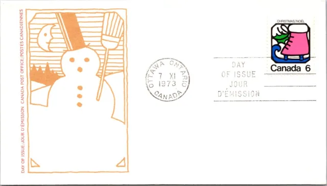 Canada 1973 FDC Christmas Cover - Ottawa, Ont - Single - F76613