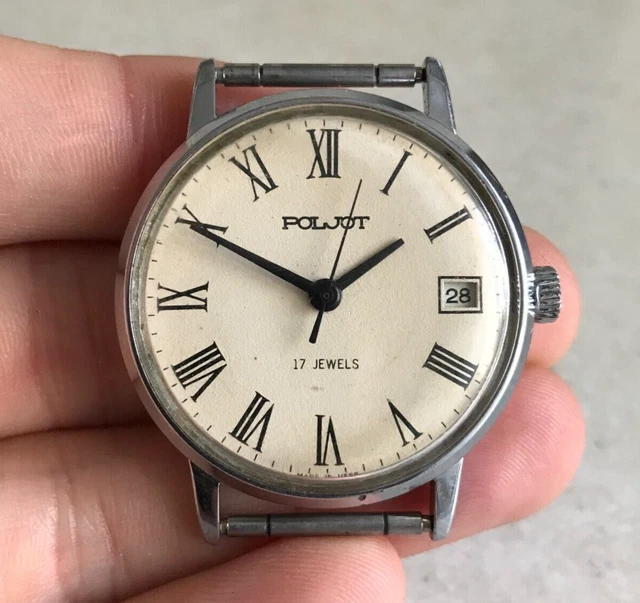 Montre Vintage Plena Mécanique 17 Rubis - Années 60, Boîtier Doré, état Excellent Proche Du Neuf