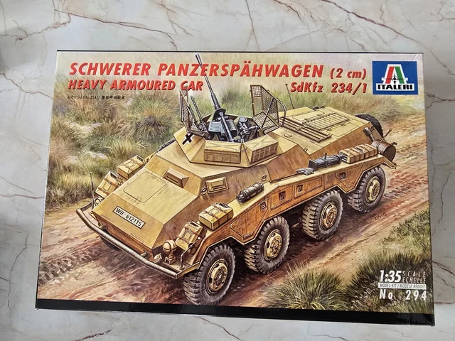 Maquette ITALERI 1/35 Schwerer Panzerspähwagen Sd.Kfz 234/1 (2cm) - Réf 294