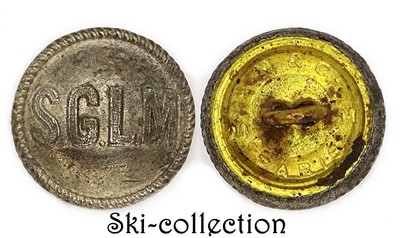 Bouton Chemin de Fer S.G.L.M France Saint Georges- La Mure 1888-1932 20 mm 