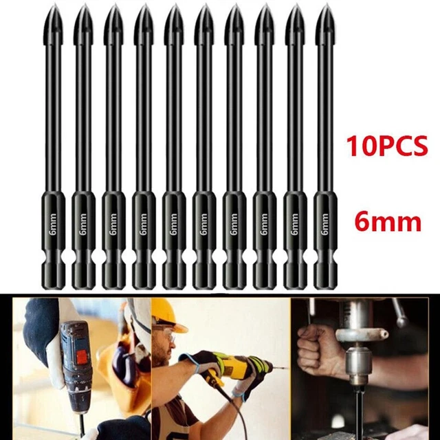 Bit Professionale Accessoties Attrezzo Triangolare 10pcs 6mm Nero Ricordo