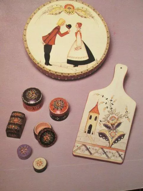 Dalmalning Painting Book-Lois Bostrom Nuermberger-Florals/People/Buildings
