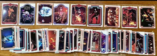 1978 KISS DONRUSS TRADING CARD SERIES 1,  Lot Of 62 Cards