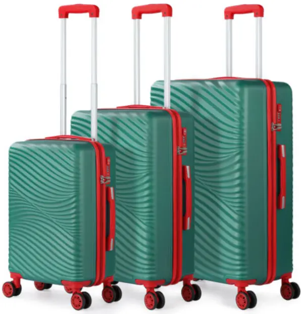 3 Piece Luggage Set Lightweight Suitcase with TSA Travel Trolley Spinner Wheels