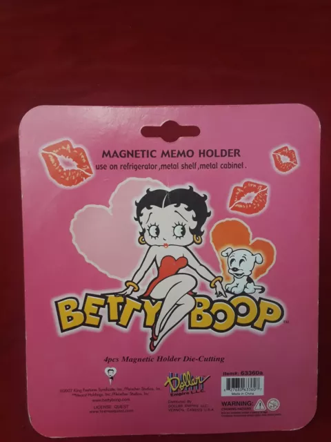Betty Boop Magnetic Memo Holder 2007 3