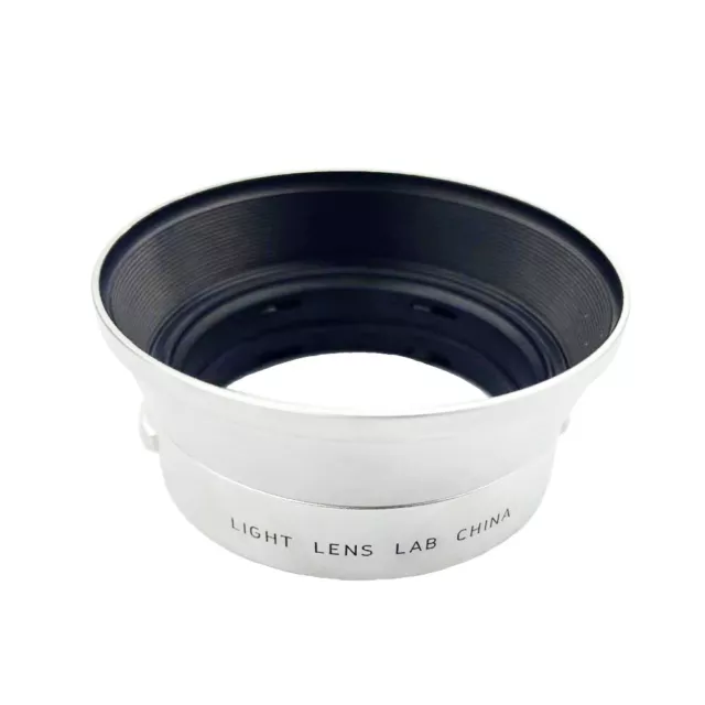 Light lens lab Lens Hood Gegenlichtblende IROOA 35mm 50mm F2 F2.8 F3.5 Silver