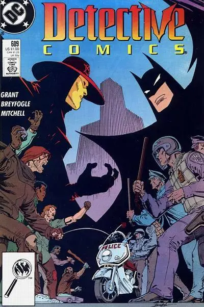 DETECTIVE COMICS #609 F/VF, Batman, Direct, DC 1989 Stock Image