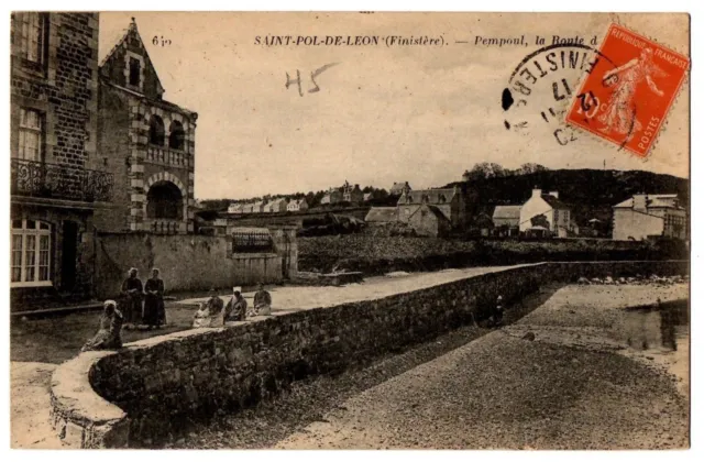 CPA 29 - SAINT POL DE LEON (Finistère) - 640. Pempoul, La Route de la Plage