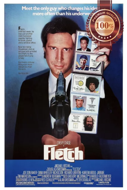 FLETCH 1985 80s CHEVY CHASE ORIGINAL CINEMA FILM MOVIE PRINT PREMIUM POSTER