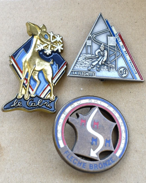 Insigne/broche Saut à Ski - Chamonix, Le Brassus, Les Tuffes 1987 - Sports D'hiver