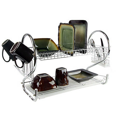MegaChef 22" 2-Shelf Dish Rack