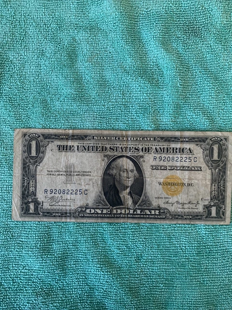 1935 A $1 One Dollar Yellow Seal Silver Certificate North Africa