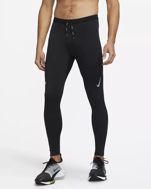 Nike Mens Aeroswift 1/2 Tights / Running Shorts DA1429-068 Grey