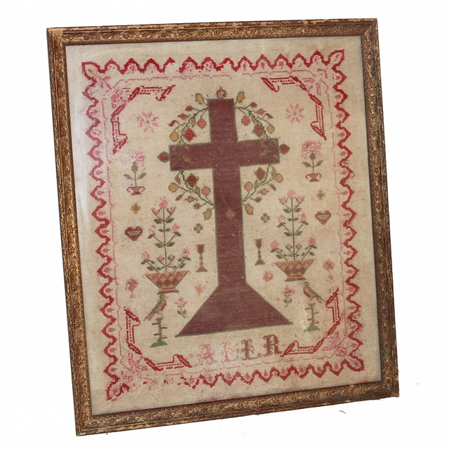 Kit De Broderie Au Point De Croix Riolis Khokhloma 1758 - Tissu, Fils, Aiguille, Motif 40x40 Cm - Pour Débutants