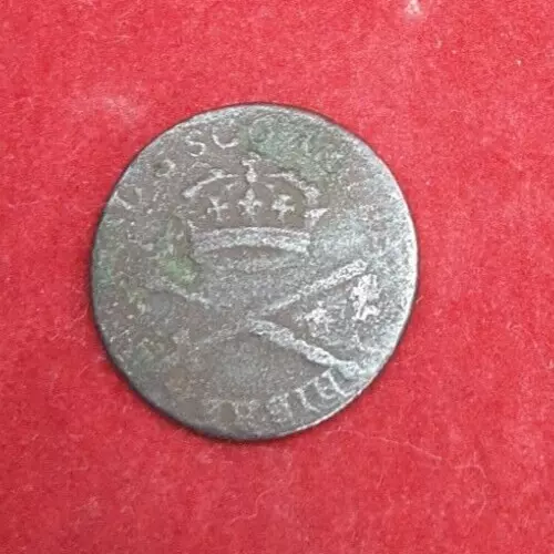 Scotland Charles II (1649-1685) Copper Turner Coin Antique Scotland Charles II (1649-1685) Copper Turner Coin Antique