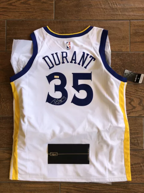 Kevin Durant Signed Golden state Warriors Nike Swingman Jersey Auto Panini Coa