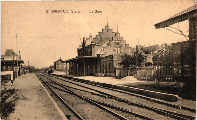 Belgium, Wilrijk, Wilryck, Antwerp, Railway Station, La Gare, Vintage Postcard