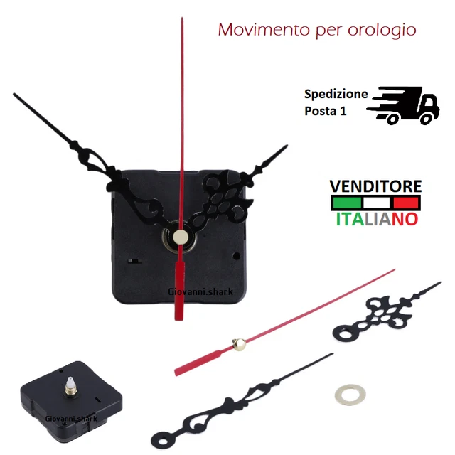 MOVIMENTO meccanismo per OROLOGIO meccanica plastica lancette decoupage quarzo