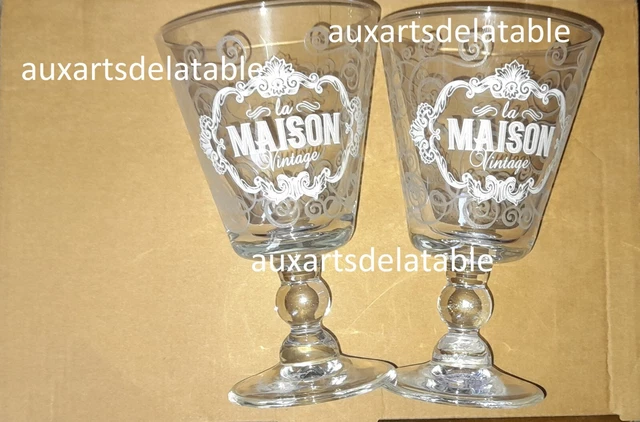 6 VERRES a eau La maison vintage neuf EUR 25,00 - PicClick FR