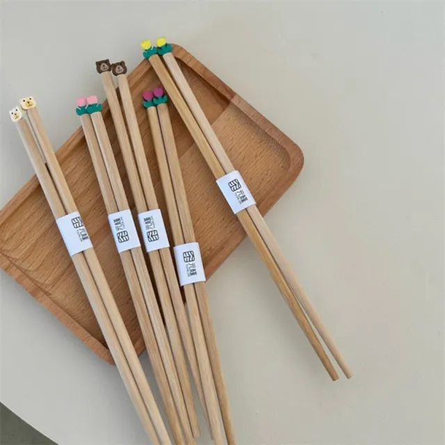 Wooden Bear Hot Pot Chopsticks Sushi Chopsticks Public Chopsticks Tableware