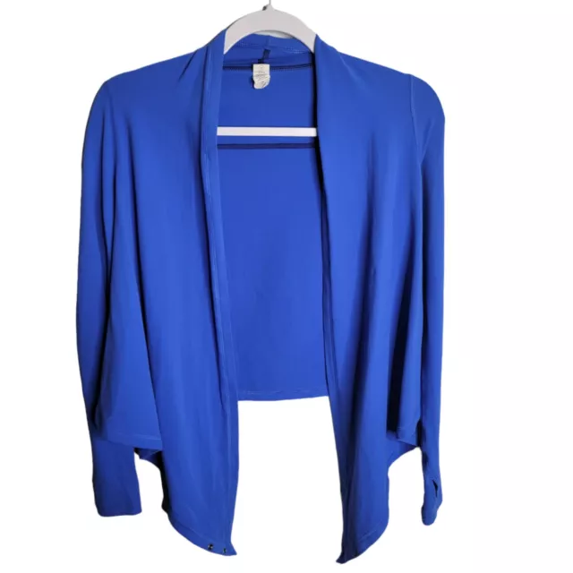Ivivva Lululemon Girls Fours A Charm Cardigan Blue Size 10