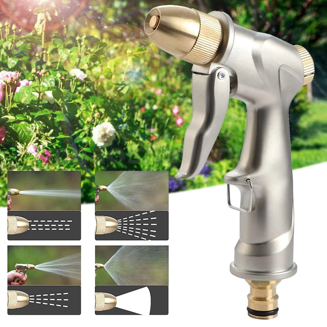 Hochdruck Spritzpistole Metall Garten Handbrause Spray Pistole Verstellbar Düsen
