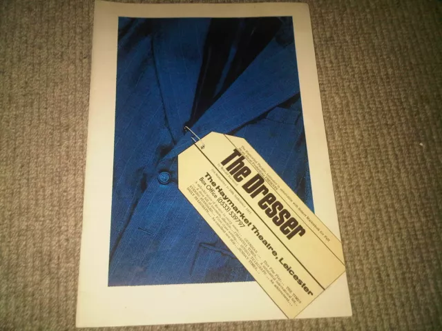 The Dresser Theatre Programme Haymarket Theatre Leicester  1981