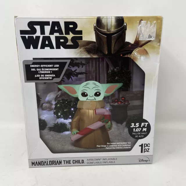 Star Wars Mandalorian The Child Baby Yoda Christmas 3.5’ Airblown Inflatable NEW