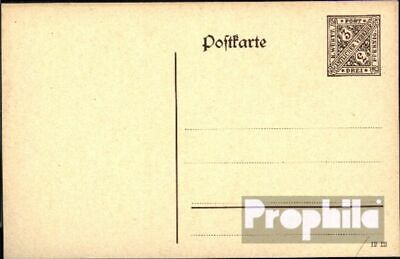 Württemberg dp43i b carte postale de service avec affranchisement suplémentair u 