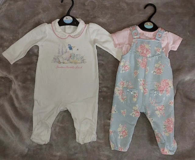 Baby Girl Clothes Bundle 6-9 Months. 2 Outfits. Jemima Puddle Duck- Peter Rabbit
