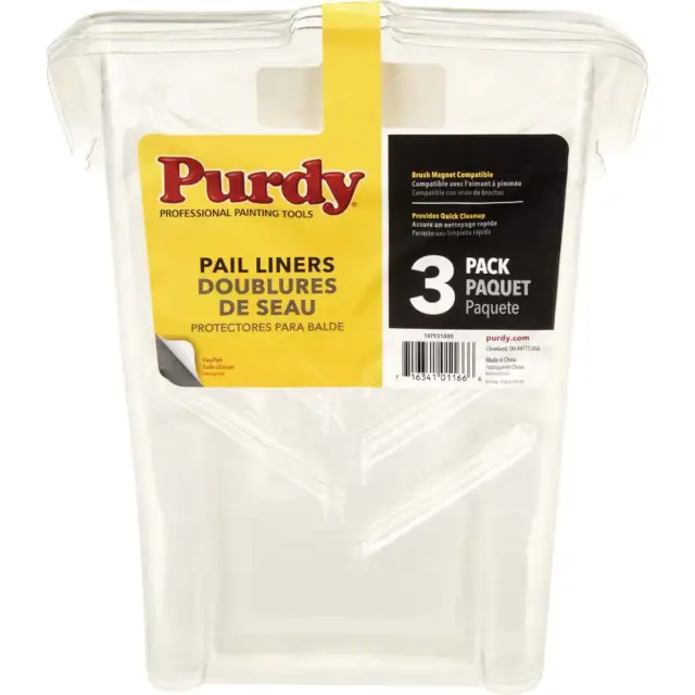 Purdy Painter's Pail Liners (3-Count) 14T931000 Pack of 6 Purdy 14T931000