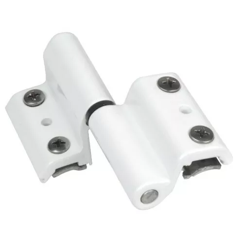 Paumelle universelle - aluminium - blanc - 9800 D - GRIP FAPIM