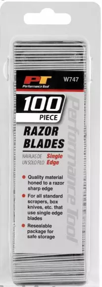 HIGH QUALITY, SINGLE EDGE RAZOR / SCRAPER BLADES x 100, INDUSTRIAL, CRAFT USE.