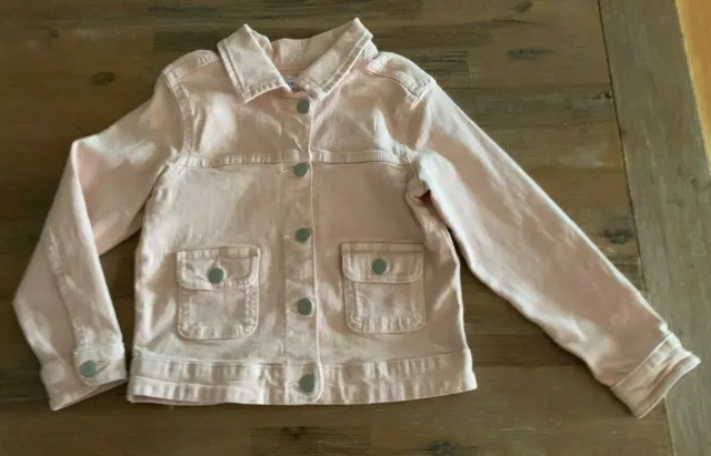 Girls size 2 PINK  denim jacket stretch  button up Target NEW RRP$29