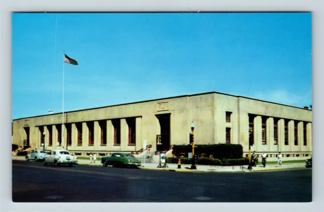 Kalamazoo MI, US Post Office, Federal Building, Michigan Vintage Postcard