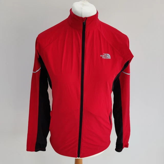 The North Face leichte Lauf-/Laufjacke Größe S - belüftet - rot & schwarz