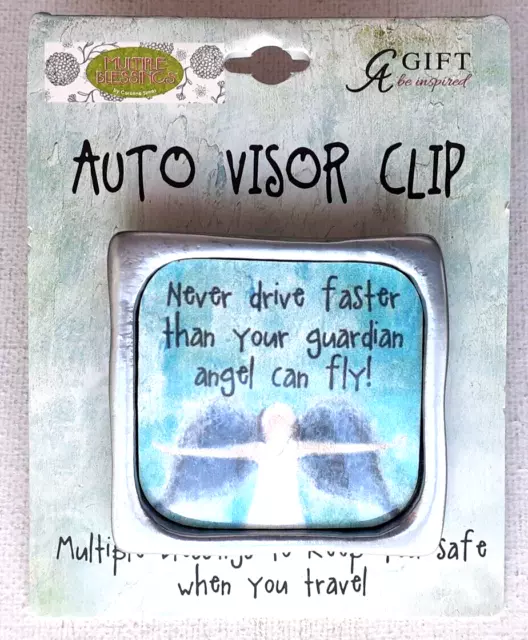 GUARDIAN ANGEL    Car Visor Clip    NEVER DRIVE FASTER....