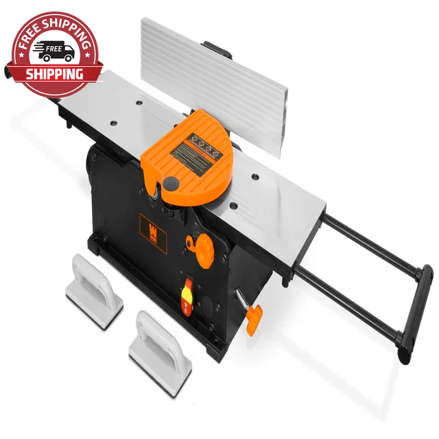 Products 10-Amp 8-Inch Spiral Benchtop Jointer with Extendable Table