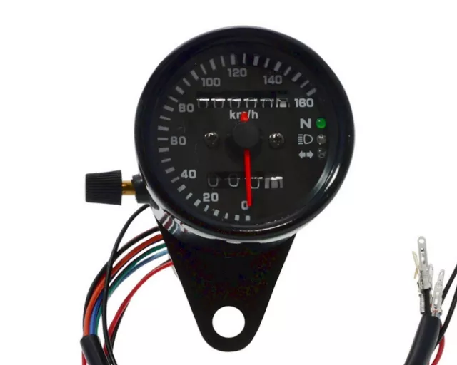 Tacho 12V Motorrad Quad ATV Tachometer universal Geschwindigkeitsanzeige 60mm